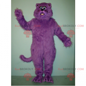 Maskot fialová kočka - Redbrokoly.com