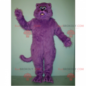 Mascote gato roxo - Redbrokoly.com