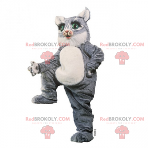 Mascotte De Chaton Gris Aux Yeux Verts Taille L 175 180 Cm Mascotte De Chaton Gris Aux Yeux Verts Taille L 175 180 Cm