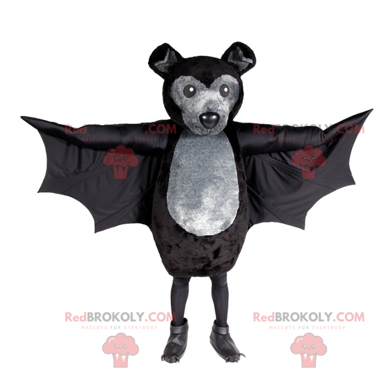 Schwarzes Fledermaus-Maskottchen - Redbrokoly.com