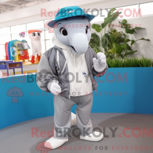 Silver Dolphin mascot...