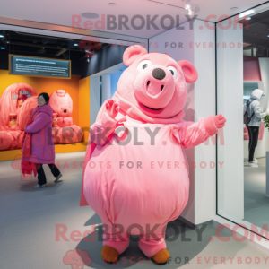 Pink So maskot kostume...