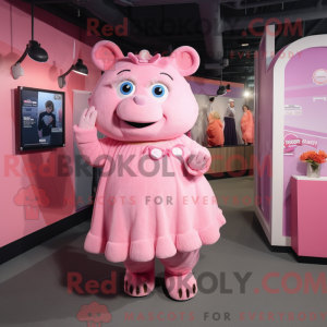 Maskottchenkostüm Pink Sow...