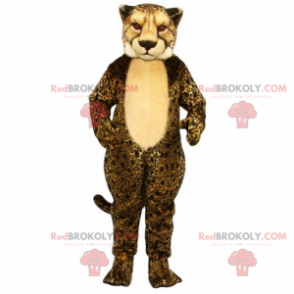 Cheetah mascotte beige buik - Redbrokoly.com