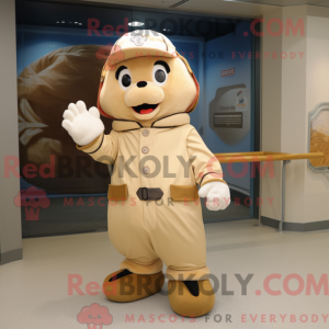 Costume mascotte de gant de...