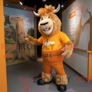 Máscara de Yak-maskotdrakt...