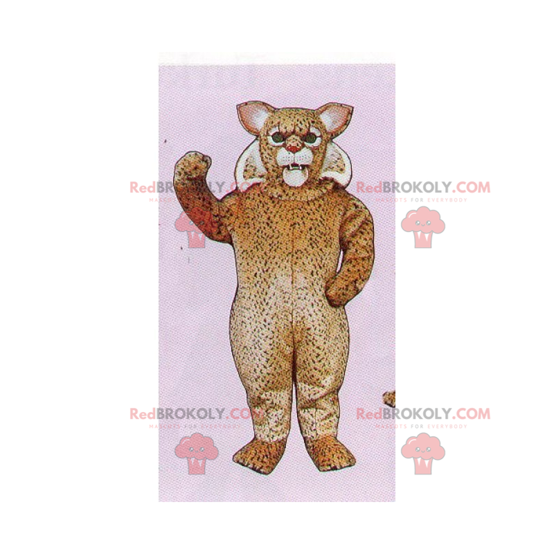 Cheetah-mascotte met zacht haar - Redbrokoly.com