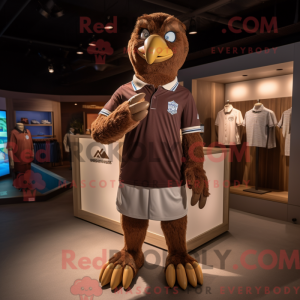 Brown Eagle maskot kostume...