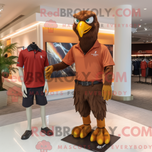 Brown Eagle-mascottekostuum...