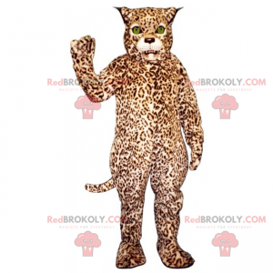 Cheetah mascot with green eyes - Redbrokoly.com