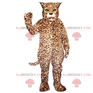 Cheetah mascotte met groene ogen - Redbrokoly.com