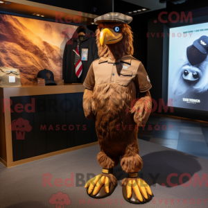 Brown Eagle maskot kostume...