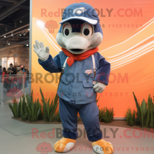 Navy laks maskot drakt...