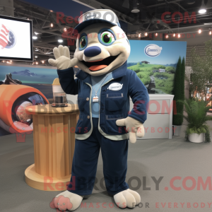 Navy laks maskot drakt...