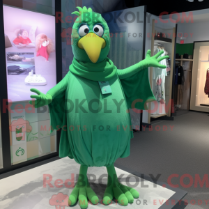 Green Crow maskot kostume...
