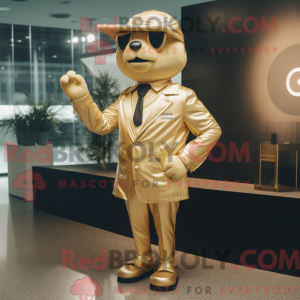 Gold Champagne mascot...