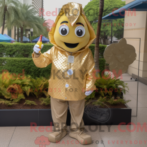 Guld Champagne maskot...
