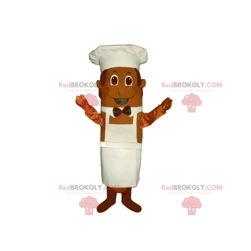Chef mascot with bow tie - Redbrokoly.com