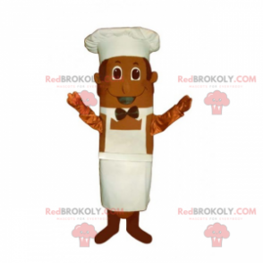 Mascotte de chef avec nœud papillon - Redbrokoly.com