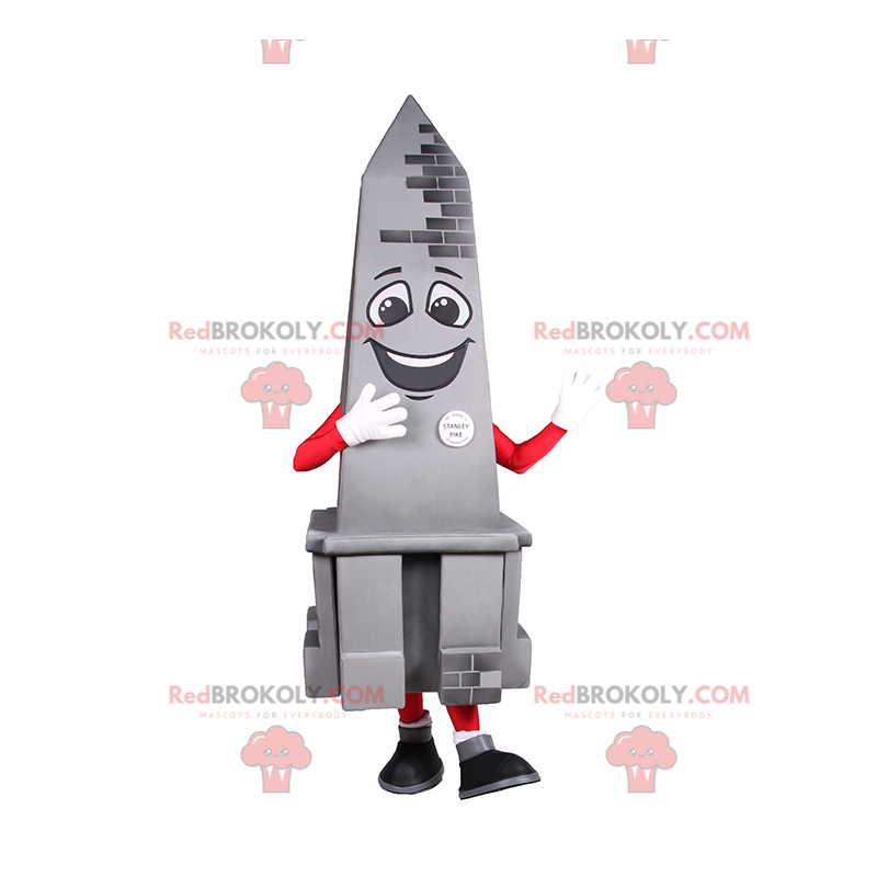 Smiling obelisk mascot - Redbrokoly.com