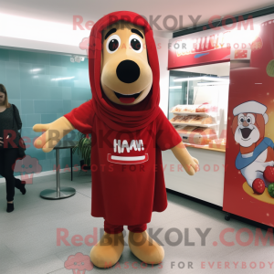 Hot Dogs mascot costume...