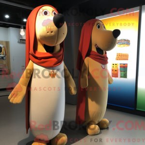 Hot Dogs maskot kostume...