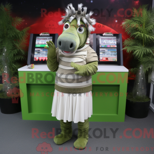 Oliven Quagga maskot...