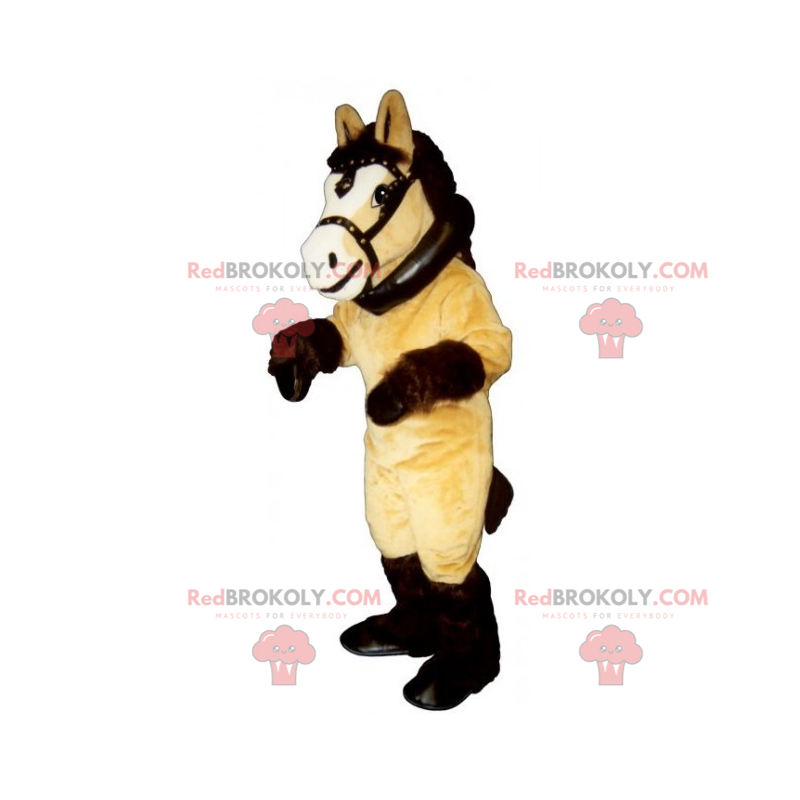 Horse mascot with large harness - Redbrokoly.com
