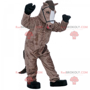Mascotte de cheval avec harnais - Redbrokoly.com