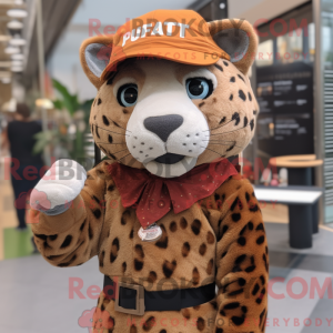 Rust Leopard-maskot drakt...