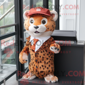 Rust Leopard-maskot drakt...