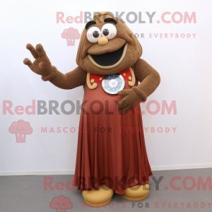Brunt armbåndsur maskot...