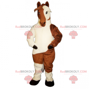 Mascote cavalo bicolor - Redbrokoly.com