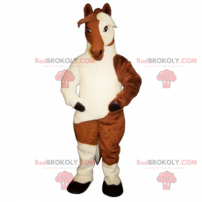 Two-tone horse mascot - Redbrokoly.com