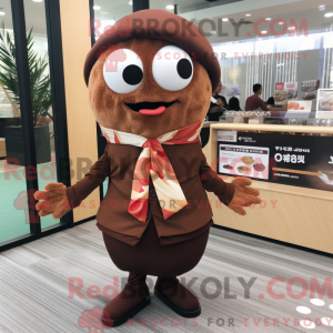 Brown Sushi mascottekostuum...