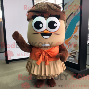 Brown Sushi mascottekostuum...