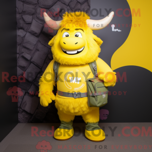 Lemon Yellow Yak mascot...