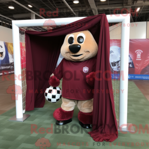 Maskotka Maroon Soccer Goal...