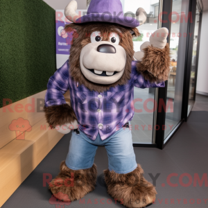 Lavendel Bison máscara de...