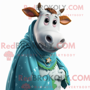 Cyan Guernsey Cow máscara...