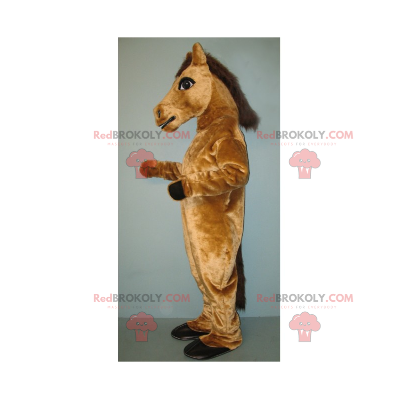 Lys brun hest maskot - Redbrokoly.com