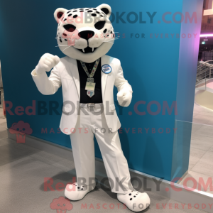 White Jaguar mascot costume...