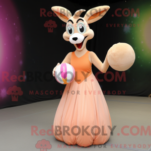 Peach Gazelle Maskottchen...