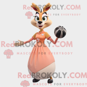 Peach Gazelle Maskottchen...