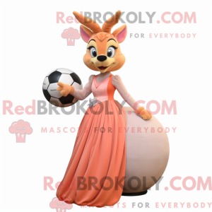 Peach Gazelle Maskottchen...