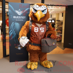 Rust Eagle maskot kostume...