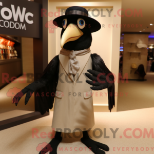 Tan Crow-maskotdraktfigur...