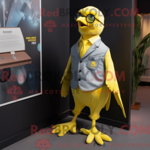 Lemon Yellow Crow mascot...