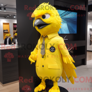 Lemon Yellow Crow mascot...
