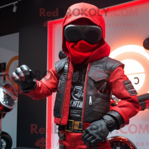 Red Sniper-maskotdraktfigur...
